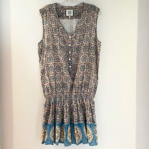 Bell by Alicia Bell Dropwaist Boho Dress Tunic Top Large L Shopbop